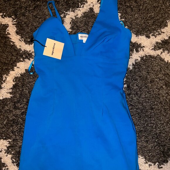 Superdown Blue Mini Dress - Picture 2 of 4